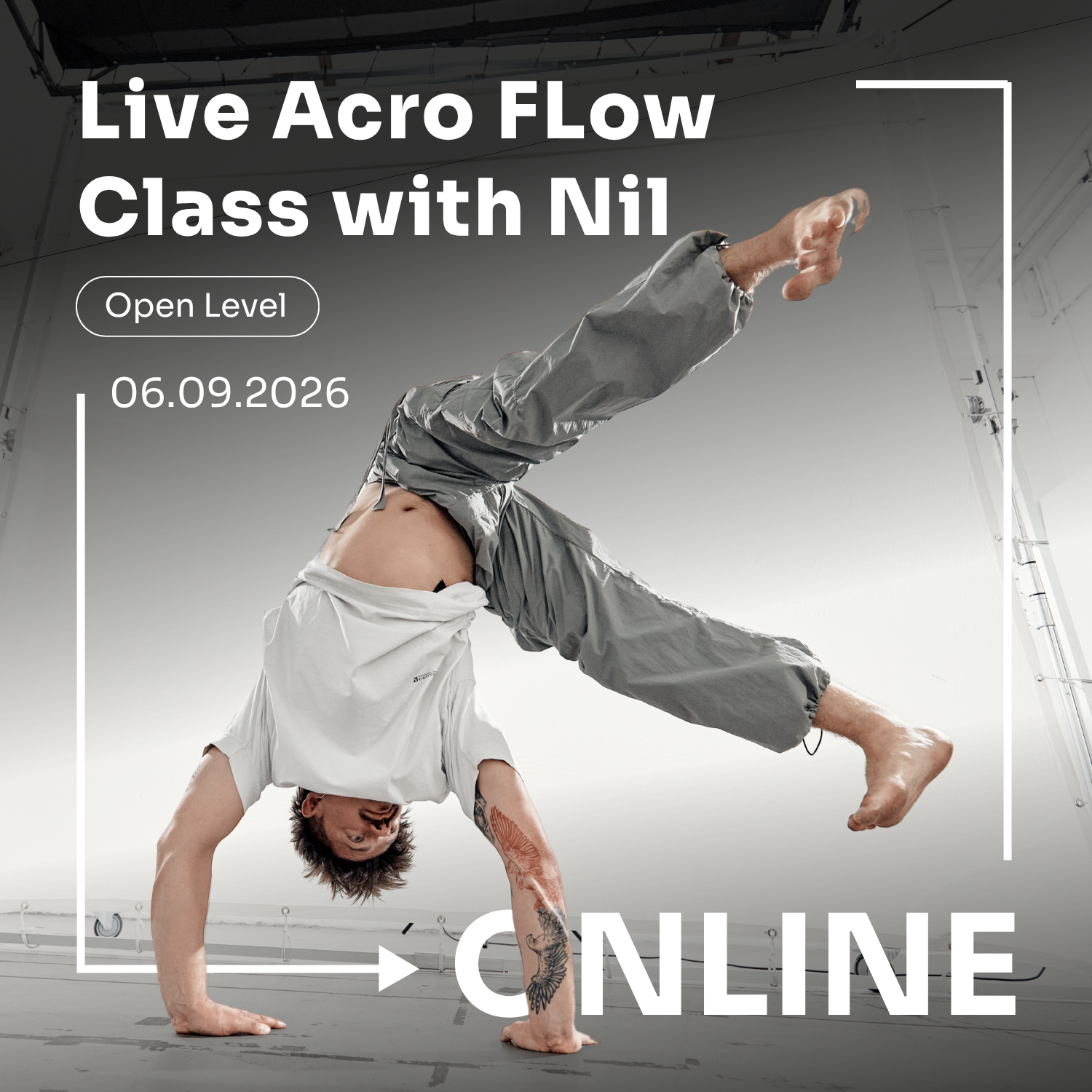 Live Acro Flow Class with Nil