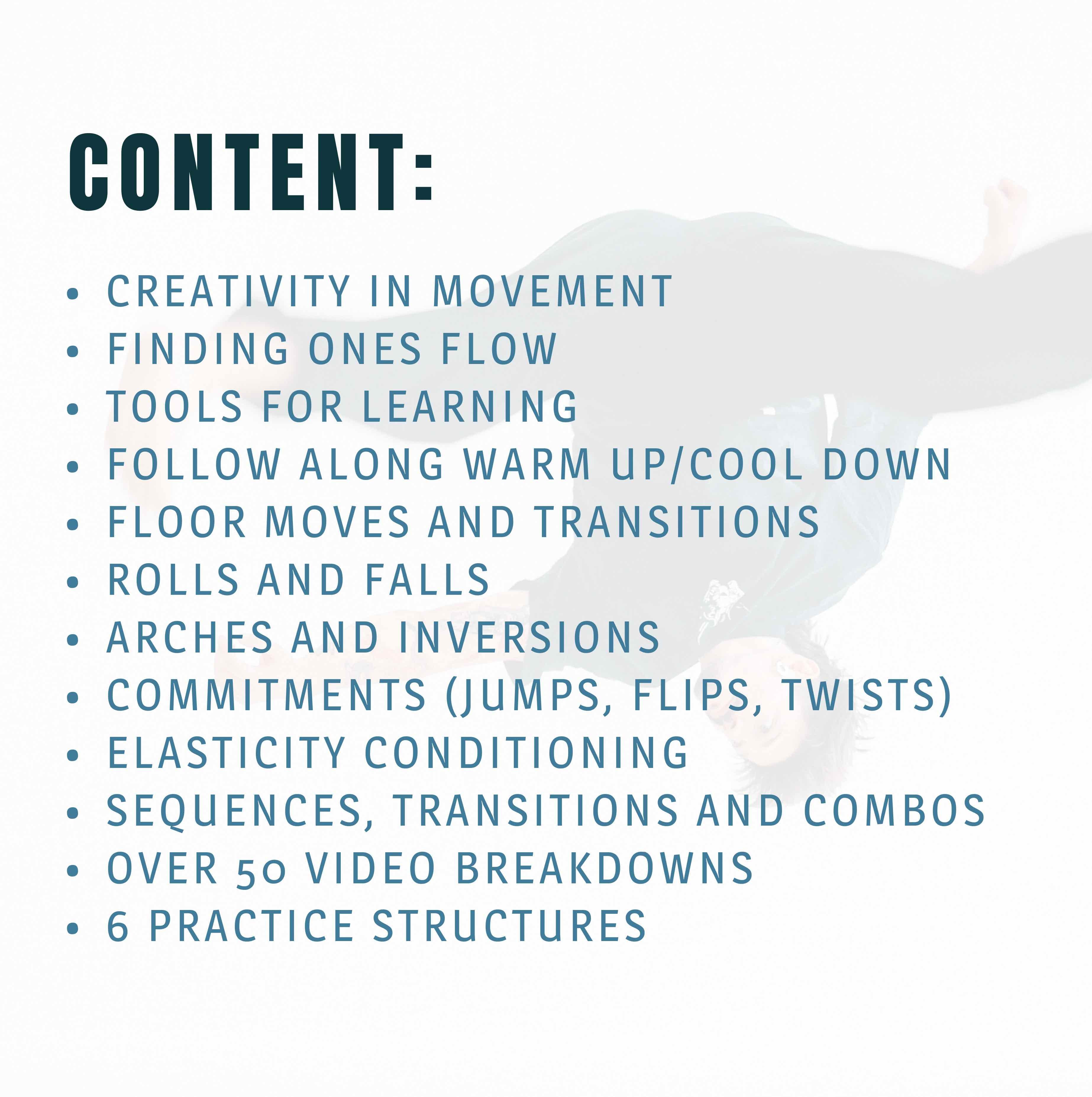 Finding Flow "The Acrobatics Atelier" Program